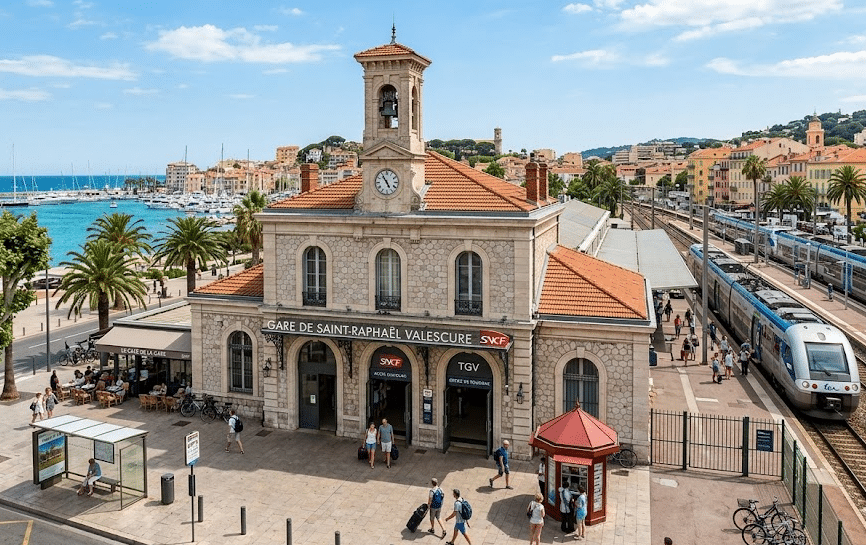 la gare de Saint-Raphaël Valescure